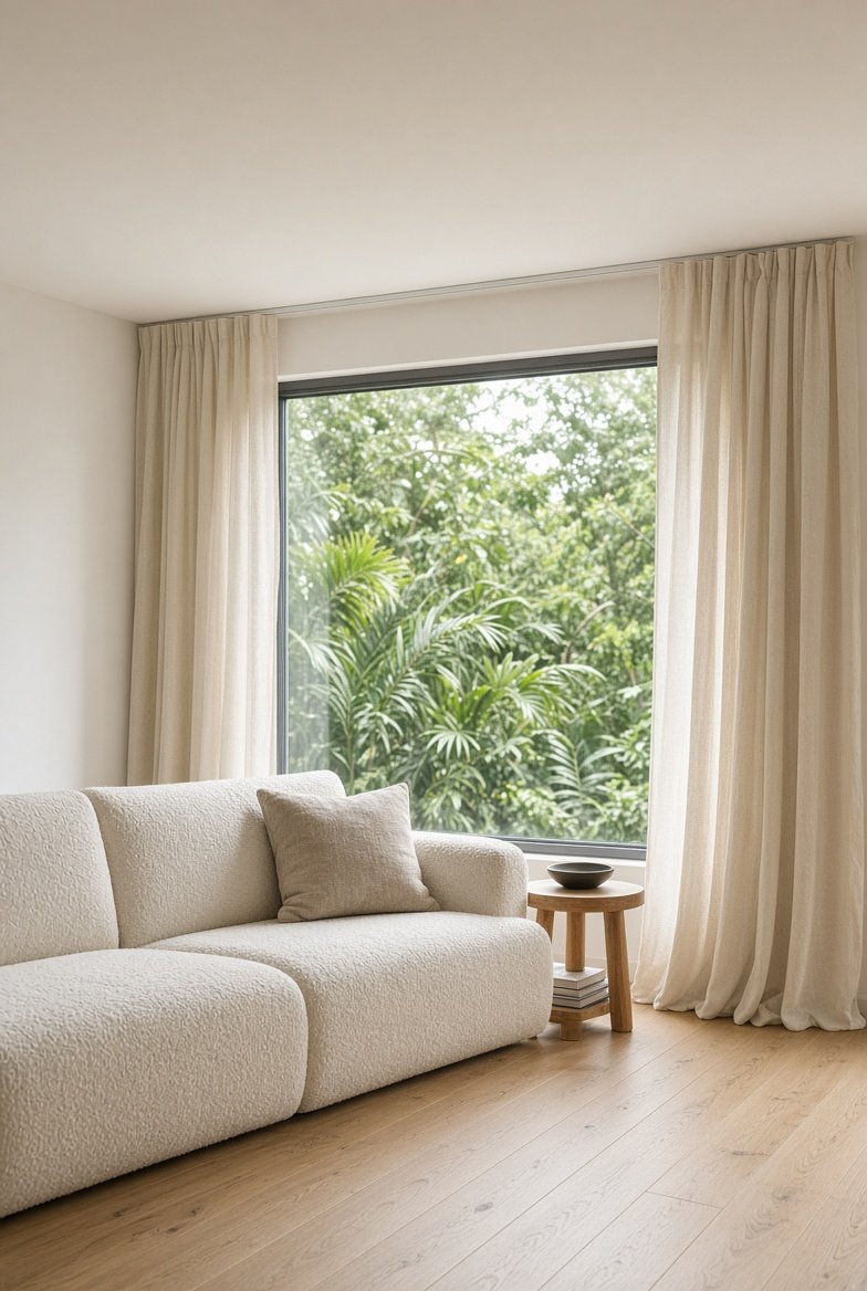 Light-filled living room designed by HBR Design in Singapore