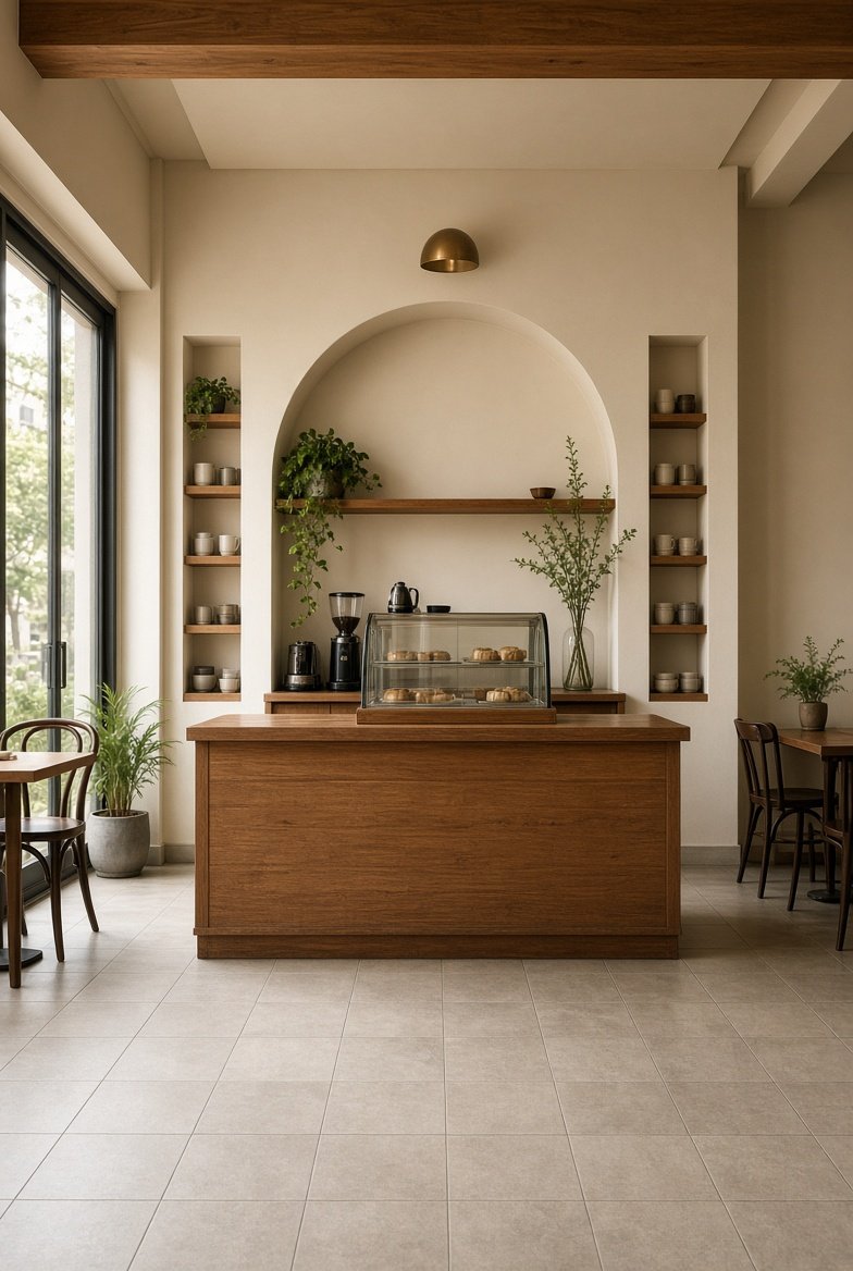 Retail and café interior